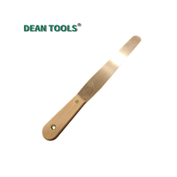 DEAN TOOLS Racloir de surface industriel 30*90mm en aluminium bronze, couteau à mastic anti-étincelles pour préparation de surface industrielle