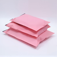 MOQ 100 pièces, sacs refermables personnalisés rose bébé pour l'emballage des vêtements, sacs à glissière givrés pour t-shirts, sacs en plastique à fermeture éclair pour vêtements