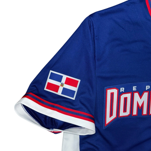 <span class=keywords><strong>Maillot</strong></span> de <span class=keywords><strong>baseball</strong></span> pour hommes, <span class=keywords><strong>bleu</strong></span>, République dominicaine, Coupe du monde de <span class=keywords><strong>baseball</strong></span> 2026 - Product Image 2