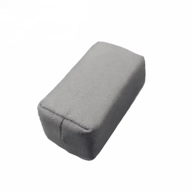 Almohadilla aplicadora de revestimiento de cerámica de microfibra 3 en x 1,5 en x 1,5 en azul almohadilla de esponja de bloque Premium pequeña para detalles automáticos Cuidado del automóvil