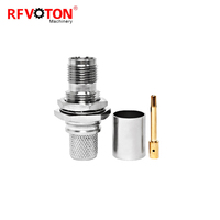 Connecteur RF TNC Femelle Jack Bulkhead Connecteur RF pour câble coaxial LMR400/RG213/RG214/RG8