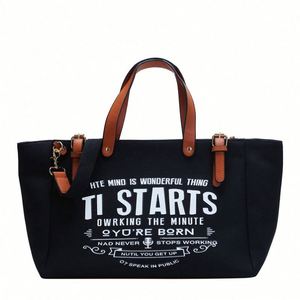 2024 <b>Tote</b> Bag Personnalis Cotton <b>Canvas</b> <b>Tote</b> Bag With Leather Handle High Quality 16Oz Customized Shopping for Women - Product Image 1