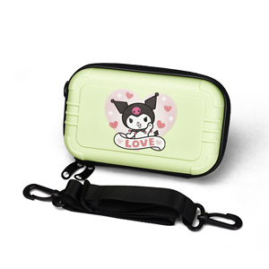 Mini estuche de cosméticos de cuerpo cruzado a la moda para <span class=keywords><strong>mujer</strong></span> con cuerda de agarre desmontable correa de hombro ABS PC bolsa dura con cremallera para artículos de tocador - Product Image 4