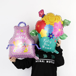 Día DE LA MADRE Globos de papel de aluminio Ramo en forma de trofeo Decoración del Día de la madre Feliz Dia De La Madre - Product Image 3