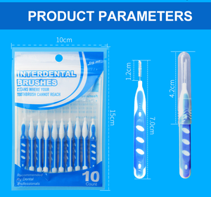 Brosse à dents interdentaire en forme de I d'usine de Chine soins dentaires brosse en plastique de nettoyage des dents - Product Image 6