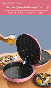 Crêpière Électrique Multifonction Antiadhésive Double Face en Acier Inoxydable avec Contrôle de Température pour Usage Domestique Économe en Énergie - Product Image 5