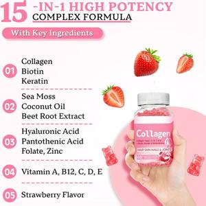 Private Label Collageen Supplementen Vitamine C Glutathion Snoep <span class=keywords><strong>Whitening</strong></span> Voedingsstoffen Voor Huid Gummy <span class=keywords><strong>Whitening</strong></span> Gummies - Product Image 2