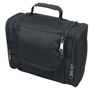 Free Sample Modern Design Fashion Simple Black Cross Body Messenger <b>Bag</b> Big Capacity <b>Toiletry</b> <b>Bags</b> for <b>Men</b> Lightweight Polyester - Product Image 2