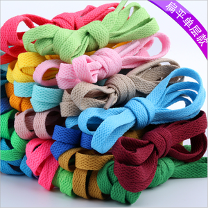 핫 세일 8mm 단일 레이어 플랫 폴리에스터 운동화 끈 29가지 색상 B2B 클리어런스 긴급 주문 - Product Image 3