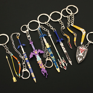 Juegos Lágrimas del Reino Escudo de Boomerang Espada Maestra Mini Arma Espada La Leyenda de Zelda Llavero - Product Image 3