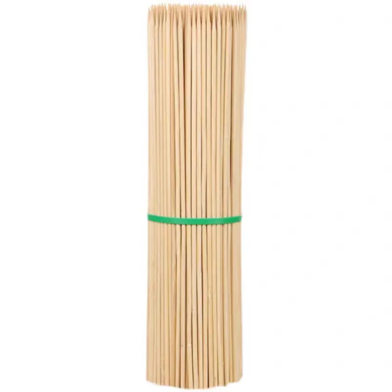 Palo de bambú natural ecológico, soporte para plantas de flores, palo para barbacoa