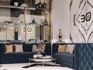 Diseño Interior Moderno para Salón de Belleza: Estaciones de Barbería Personalizadas para Hombres y Mostradores de Exhibición para Salón - Product Image 2
