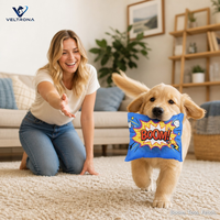 Jouet pour animaux de compagnie BOOM Comic, mini oreiller moelleux et doux avec imprimé de dessin animé, jouet en peluche pour chats et chiens