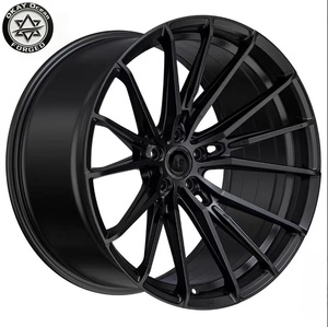 Rines de Aleación de Aluminio Forjados a Medida, Cóncavos Profundos, Color Negro Mate, 5x112 5x120 18 20 22 24 Pulgadas, para Autos BMW, <span class=keywords><strong>Audi</strong></span> R8 V10 - Product Image 1