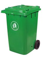 Roue en caoutchouc massif de 8 pouces de diamètre (200 mm) pour poubelle, bac à déchets, conteneur à ordures, roulettes
