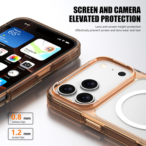 Funda de TPU delgada transparente a prueba de golpes para iPhone 17/17 Pro, funda suave antiamarilla de lujo con protección de pantalla de lente de cámara - Product Image 4
