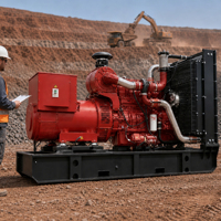 Groupe électrogène diesel triphasé remis à neuf KTA38 500Kva 600Kva 800Kva pour sites miniers