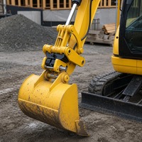 Bucket Excavator Multiguna untuk Penggalian dan Perataan, Bucket Standar yang Diperkuat untuk Lanskap dan Pekerjaan Utilitas