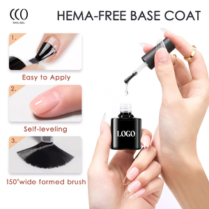 CCO New Arrival Healthy UV Gel <strong>Nail</strong> <strong>Polish</strong> HEMA Free BASE COAT Non-Toxic OEM ODM Custom Private Label Logo Base Gel <strong>Polish</strong> - Product Image 5