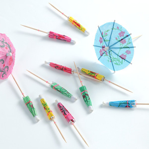 NEWELL personalizzato bevanda carta nazionale bandiere ombrelli bastoni stuzzicadenti con legno stuzzicadenti per festa decorazione Cupcake - Product Image 4