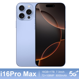 Nuevo Modelo 2025 I16 Pro 5G Smartphone con Cámara de 108MP, Reconocimiento Facial, Pantalla LCD HD de 120Hz, Carga Rápida de 65W y Envío Rápido - Product Image 1