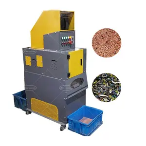 Mesin daur ulang Granulator kawat tembaga ukuran Mini 220V fase tunggal mesin daur ulang Granulator kabel tembaga kecil