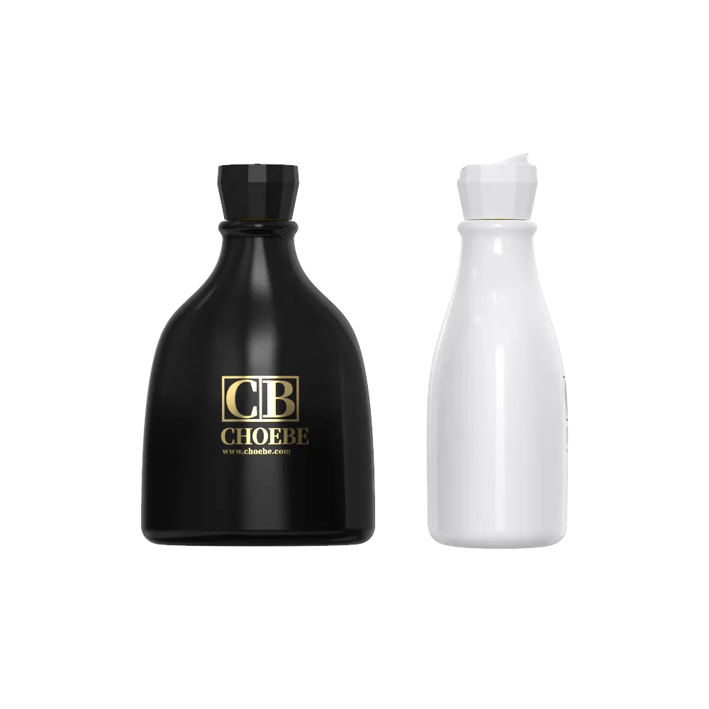 Logo personnalisé interrupteur d'alimentation bouton bouteilles en plastique vides 250 ml 300 ml 500 bouteille de lotion de shampooing d'articles de toilette quotidiens industriels