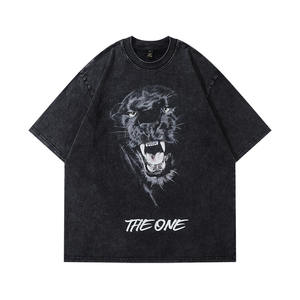 Fabricante OEM, Ropa de Hombre de Alta Calidad, 100% Algodón, 500 g/m², Estilo Hip-hop, Estampada, Lavada, Transpirable, Mayoristas en Línea - Product Image 4