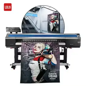Impressora industrial de sublimação digital para bandeiras, máquina de impressão de grande formato, 3.2m, eco solvente, jato de tinta, tecido