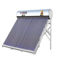 Énergie solaire, énergie aérienne, chauffe-eau, collecteur solaire à tubes sous vide, pompe à chaleur en acier inoxydable, refroidisseur d'eau à air