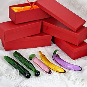 Niedlicher Kristall-<span class=keywords><strong>Dildo</strong></span> & Glas-Analplug 5 Gemüse- & Obstförmige Sexspielzeuge für Männliche und Weibliche Masturbation Prostatamassagegerät Inklusive - Product Image 6