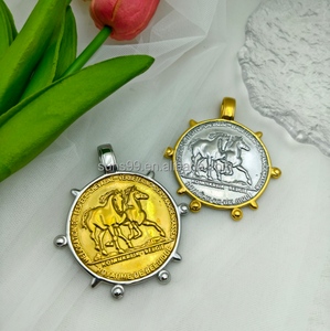 Nuova Tendenza Collana con Ciondolo a Forma di Cavallo Selvaggio Placcato Oro 18k Gioielli Equestri Personalizzati Collana Equestre in Acciaio Inossidabile - Product Image 5