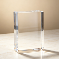 Vente directe d'usine, prix bas, haute qualité, blocs de verre cristallin gravés au laser 3D K9