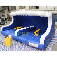 Simulateur de surf de qualité commerciale surfeur mécanique gonflable planche de surf mécanique jeu de surf gonflable