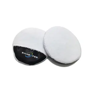 ShineOpen Premium White Finger Car Detailing Microfiber Velvet Wax Applicator