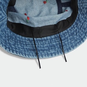Cappello da Pescatore in Denim Lavato all'Ingrosso, Cappello Divertente per Feste all'Aperto e Viaggi con Ricamo di Piccole Bacche - Product Image 6