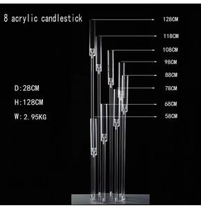 Candelabros de Metal de Lujo para Bodas, Portavelas de Cristal, Decoración para el Hogar, Centro de Mesa para Eventos - Product Image 4