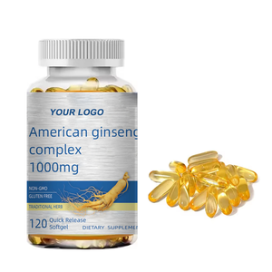 Ausreson Healthcare Suplemento Multivitamínico Ginseng Complex <span class=keywords><strong>1000mg</strong></span> Extracto American Panax Ginseng <span class=keywords><strong>Softgel</strong></span> Cápsula - Product Image 3