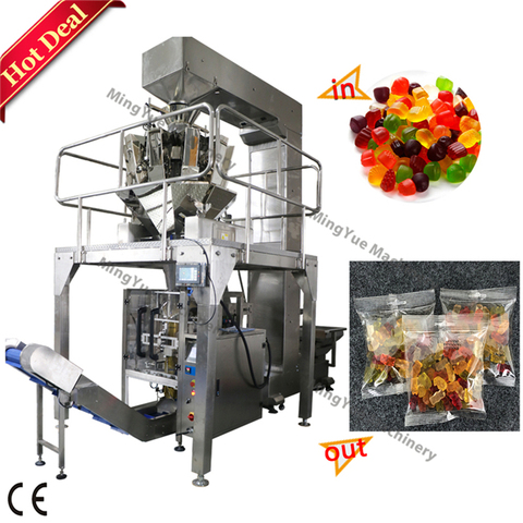 Full Automatic Multihead Weigher Nitrogen Corn Chips Packaging Machine Vffs Bagging Snack Beans Nut Grains Packing Machine