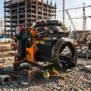 เครื่องพ่น<span class=keywords><strong>ปูน</strong></span>ซีเมนต์ดีเซล KUNTAI ประสิทธิภาพสูง ระบายความร้อนด้วยน้ำ 18 แรงม้า 4 กิโลวัตต์ มอเตอร์อัตโนมัติ เครื่องพ่น<span class=keywords><strong>ปูน</strong></span>ฉาบ 260 ม./ชม. - Product Image 5