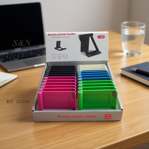 S&N Mobile Phone Holder 24 Pcs Multi Color Desk <b>Stand</b> <b>For</b> Smartphone <b>Tablet</b> - Product Image 3