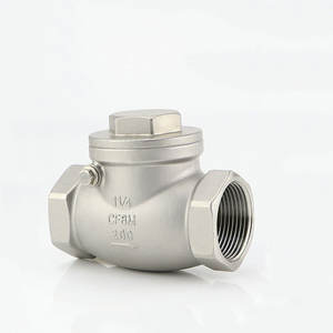 H14W-16P 304วาล์วตรวจสอบแนวนอนแบบสวิงสแตนเลสสตีลเกลียวภายในแบบแมนนวล<span class=keywords><strong>เช็ค</strong></span>วาล์วทางเดียวสำหรับโรงงานน้ำมันน้ำ - Product Image 4