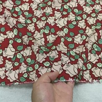 Tissu en coton de soie pur doux, élégant, sain, charmant, avec un motif floral imprimé spécial, pour femmes, dames, épouses, robes d'été, vêtements