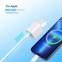 Chargeur rapide PD Type-C Gan 30W de haute qualité, adaptateur mural fiable, bloc d'alimentation ignifuge pour ordinateur portable et appareils intelligents