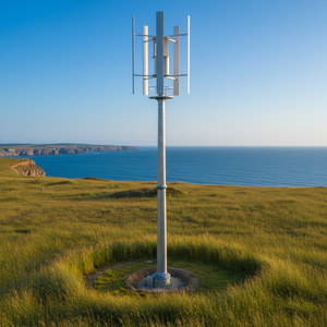 Générateur d'énergie à haute puissance H-10kw, sortie de 10 kW assurant une production d'énergie fiable même à des vitesses de vent plus faibles. Lames en aluminium - Product Image 1