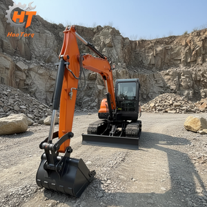 Excavatrice de <span class=keywords><strong>6</strong></span> <span class=keywords><strong>tonnes</strong></span> pour la construction générale et l'agriculture, système hydraulique, homologuée CE, entretien facile - Product Image 1
