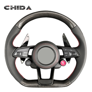 Cho audis A3 A4 A5 A6 A7 A8 Q3 Q5 Q7 Q8 TT R8 RS S8 Carbon fibre chỉ đạo bánh xe chuyển đổi và nâng cấp mô hình A1 - Product Image 1