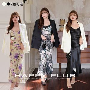 Blazer en satin beige champagne pour femme Runqi N9213, taille plus, anti-rides, couleur unie - Product Image 2