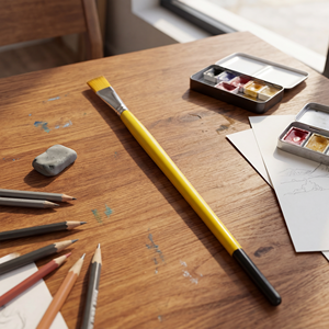 Hot Selling Home Decorating 1PCS Wide Artist Paint <strong>Brushes</strong> for <strong>Painter</strong> Artist Painting - Product Image 5