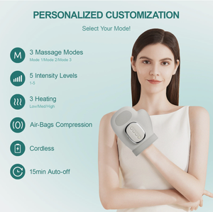 Masajeador de Manos de Diseño Original de Fábrica, con Calor, Presión de Aire y Vibración, Guantes Eléctricos con Vibración - Product Image 2